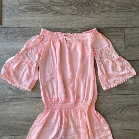 MWT Dance & Marvel Breezy Off Shoulder Babydoll Mini Dress - Picture 4 of 11